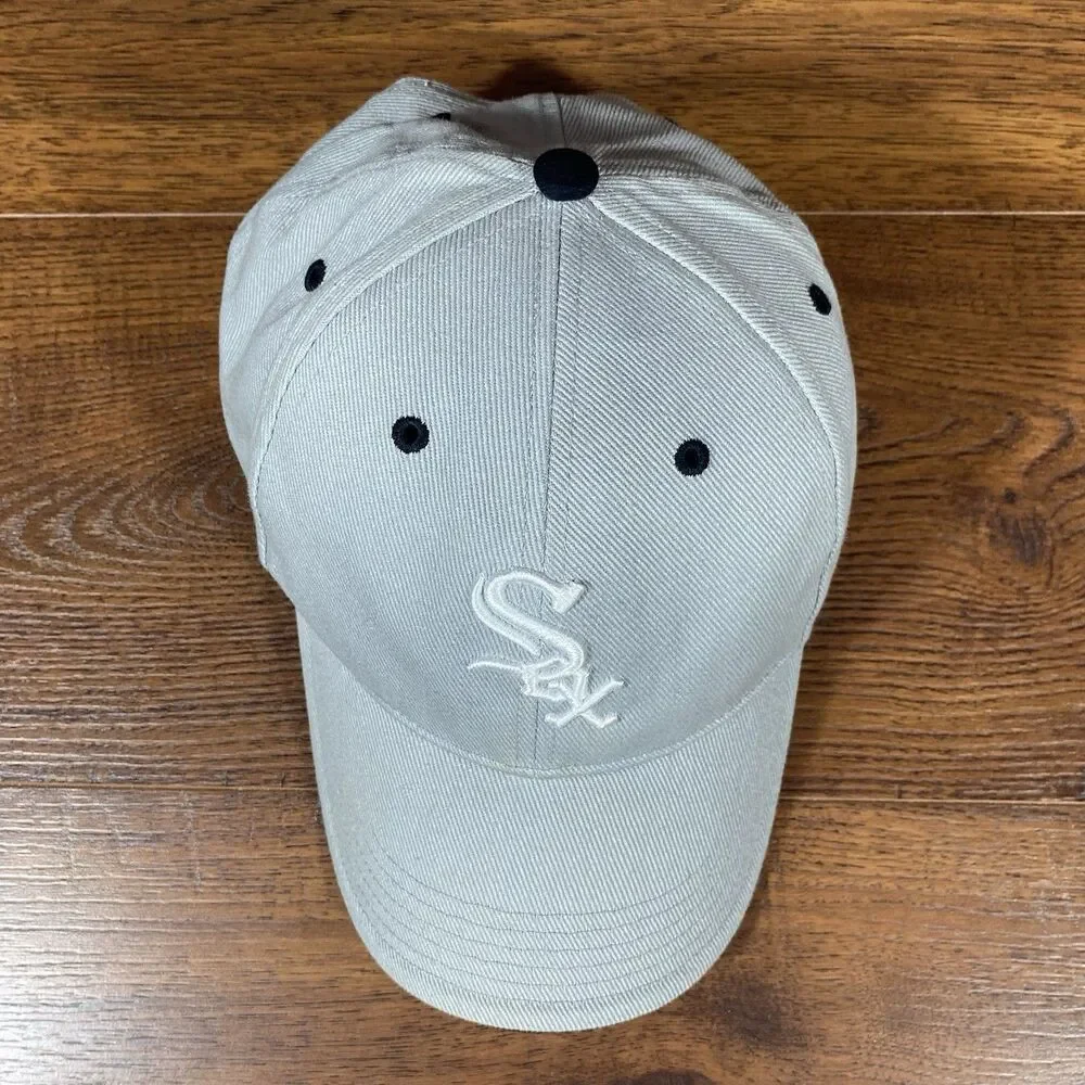 Chicago White Sox Hat MLB Gray Baseball Cap One Size Adjustable Strapback